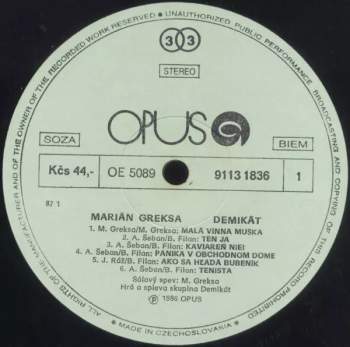 Marián Greksa: Marián Greksa Demikát