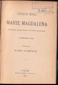 Friedrich Hebbel: Marie Magdalena