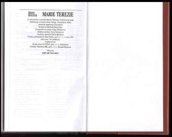 Heinz Rieder: Marie Terezie