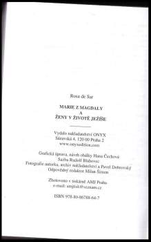 Rosa de Sar: Marie z Magdaly a ženy v životě Ježíše