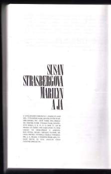 Susan Strasberg: Marilyn a já