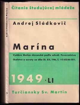 Andrej Sládkovič: Marína