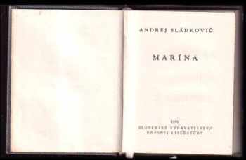 Andrej Sládkovič: Marína