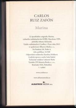 Carlos Ruiz Zafón: Marina