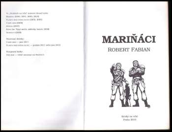 Robert Fabian: Mariňáci