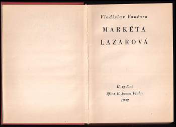 Vladislav Vančura: Markéta Lazarová