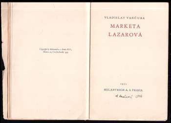 Vladislav Vančura: Markéta Lazarová
