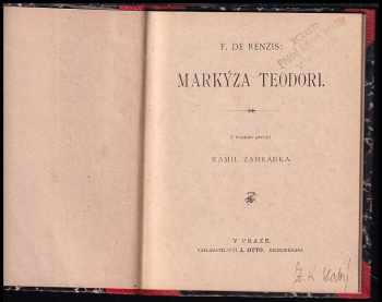 Francesco De Renzis: Markýza Teodori