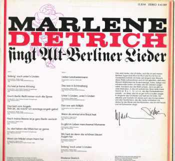 Marlene Dietrich: Marlene Dietrich Singt Alt-Berliner Lieder