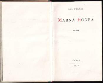 Rex Warner: Marná honba