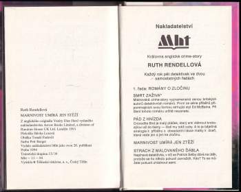 Ruth Rendell: Marnivost umírá jen stěží