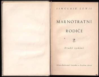 Sinclair Lewis: Marnotratní rodiče