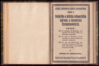 Henri Robert: Maršál Foch + Do dalších 25 let + Pohádky o útisku německého národa v republice Československé + Kdo jsou a co chtějí odpůrci zákona na ochranu republiky? + Stručné pokyny pro volby do obcí - SVÁZÁNO DO JEDNOHO SVAZKU