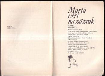 Zdeňka Bezděková: Marta věří na zázrak