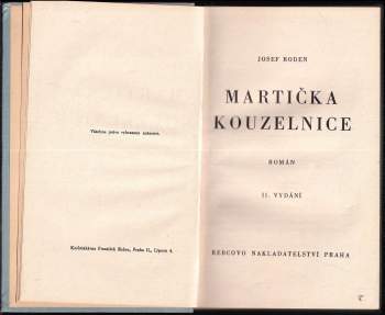 Josef Roden: Martička kouzelnice
