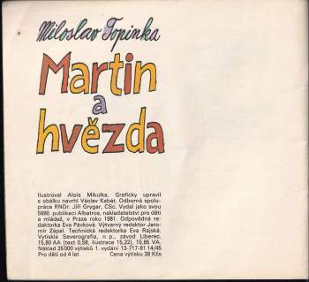 Miloslav Topinka: Martin a hvězda