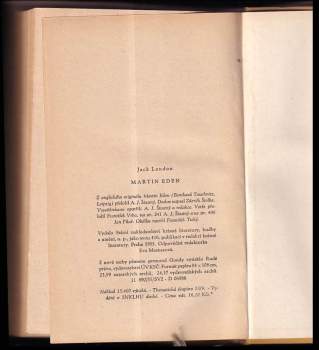 Jack London: Martin Eden