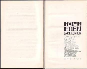 Jack London: Martin Eden