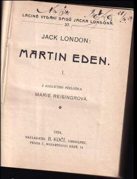 Jack London: Martin Eden