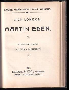 Jack London: Martin Eden