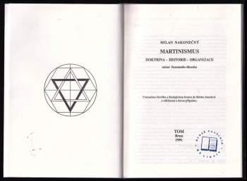 Milan Nakonečný: Martinismus