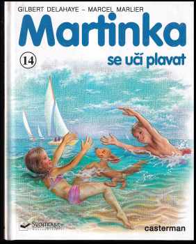 Martinka se učí plavat