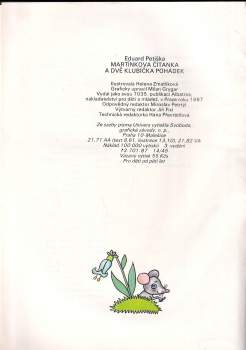 Eduard Petiška: Martínkova čítanka a dvě klubíčka pohádek