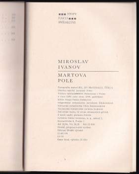 Miroslav Ivanov: Martova pole