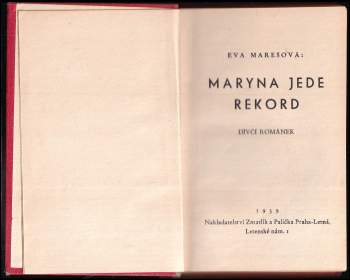 Eva Marešová: Maryna jede rekord