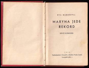 Eva Marešová: Maryna jede rekord