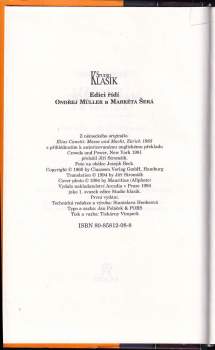 Elias Canetti: Masa a moc