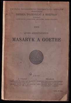 Masaryk a Goethe