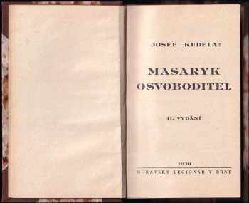 Josef Kudela: Masaryk osvoboditel