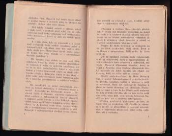 Karel Štech: Masaryk vychovatel