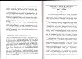 Tomáš Garrigue Masaryk: Masarykova idea československé státnosti ve světle kritiky dějin
