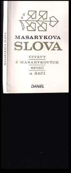 Fred Oliver Barton: Masarykova slova