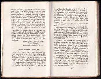 Tomáš Garrigue Masaryk: Masarykovy projevy a řeči za války