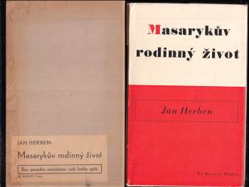 Masarykův rodinný život