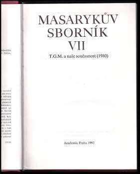 Tomáš Garrigue Masaryk: Masarykův sborník