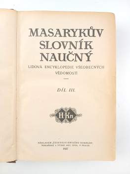 Tomáš Garrigue Masaryk: Masarykův slovník naučný: H-Kn