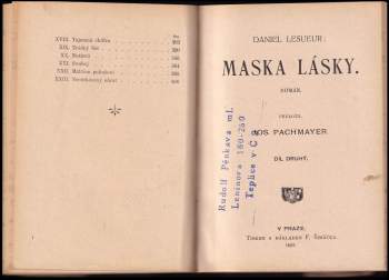 Daniel Lesueur: Maska lásky