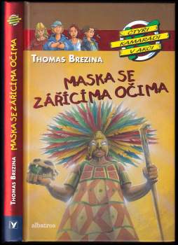 Maska se zářícíma očima