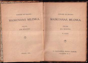 Honoré de Balzac: Maskovaná milenka
