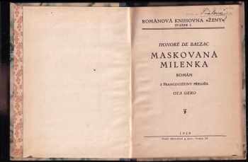 Honoré de Balzac: Maskovaná milenka