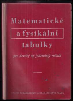 Matematické a fysikální tabulky pro devátý až jedenáctý ročník