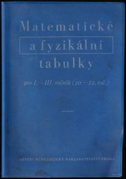 Matematické a fyzikální tabulky pro 1.-3. ročník (10.-12. ročník)