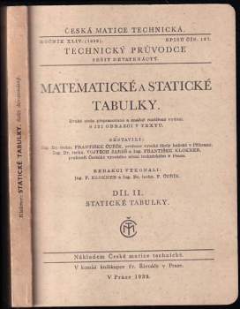 Matematické a statické tabulky
