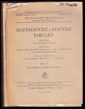 Matematické a statické tabulky