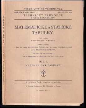 Matematické a statické tabulky