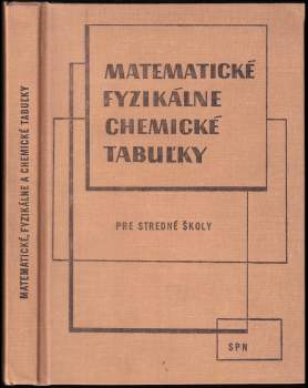 Matematické fyzikálne chemické tabuľky pre stredné školy